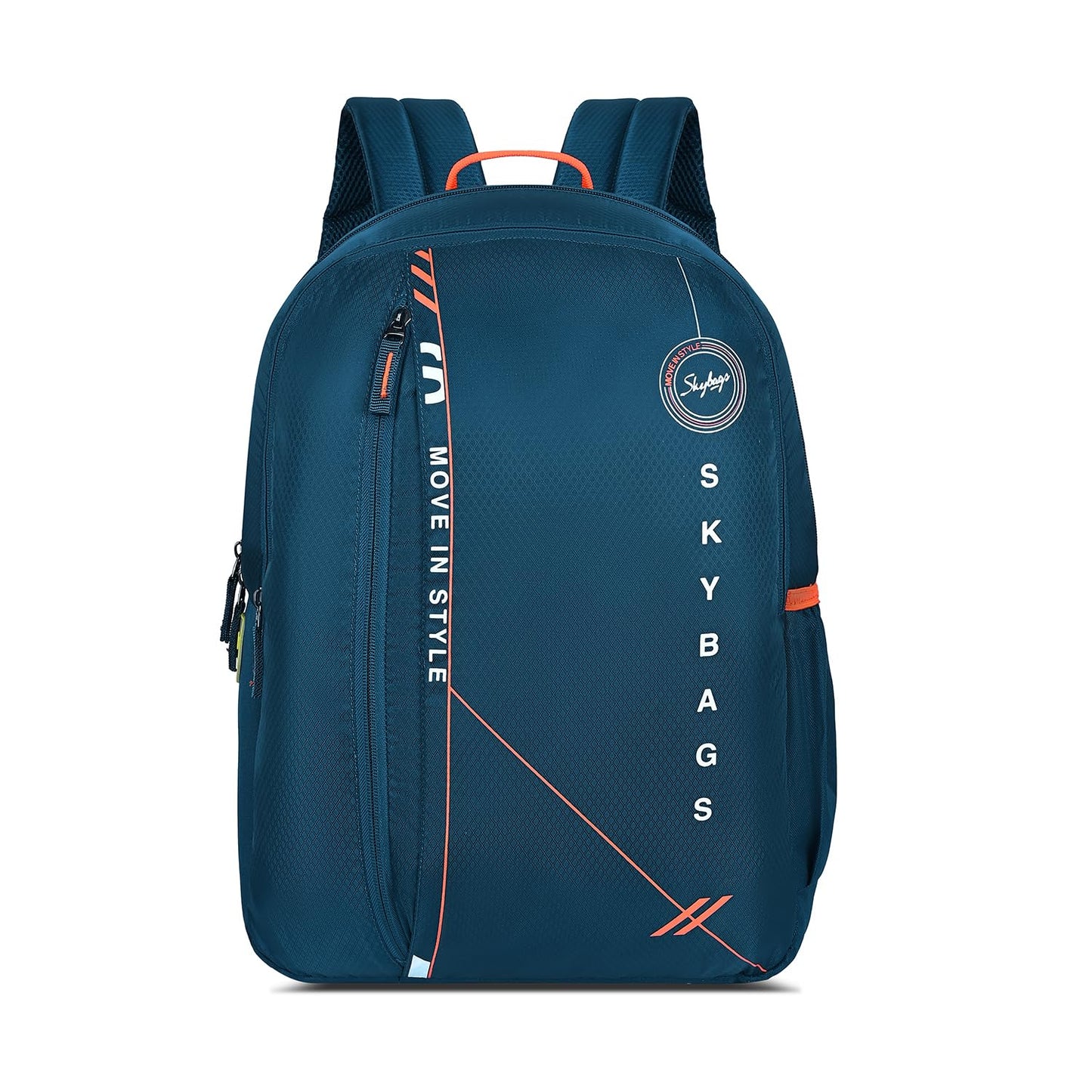 Skybags Unisex Brat 20L Premium Polyester Adjustable Straps 4 Compartment Backpack (E) Navy - Itsmygadgets