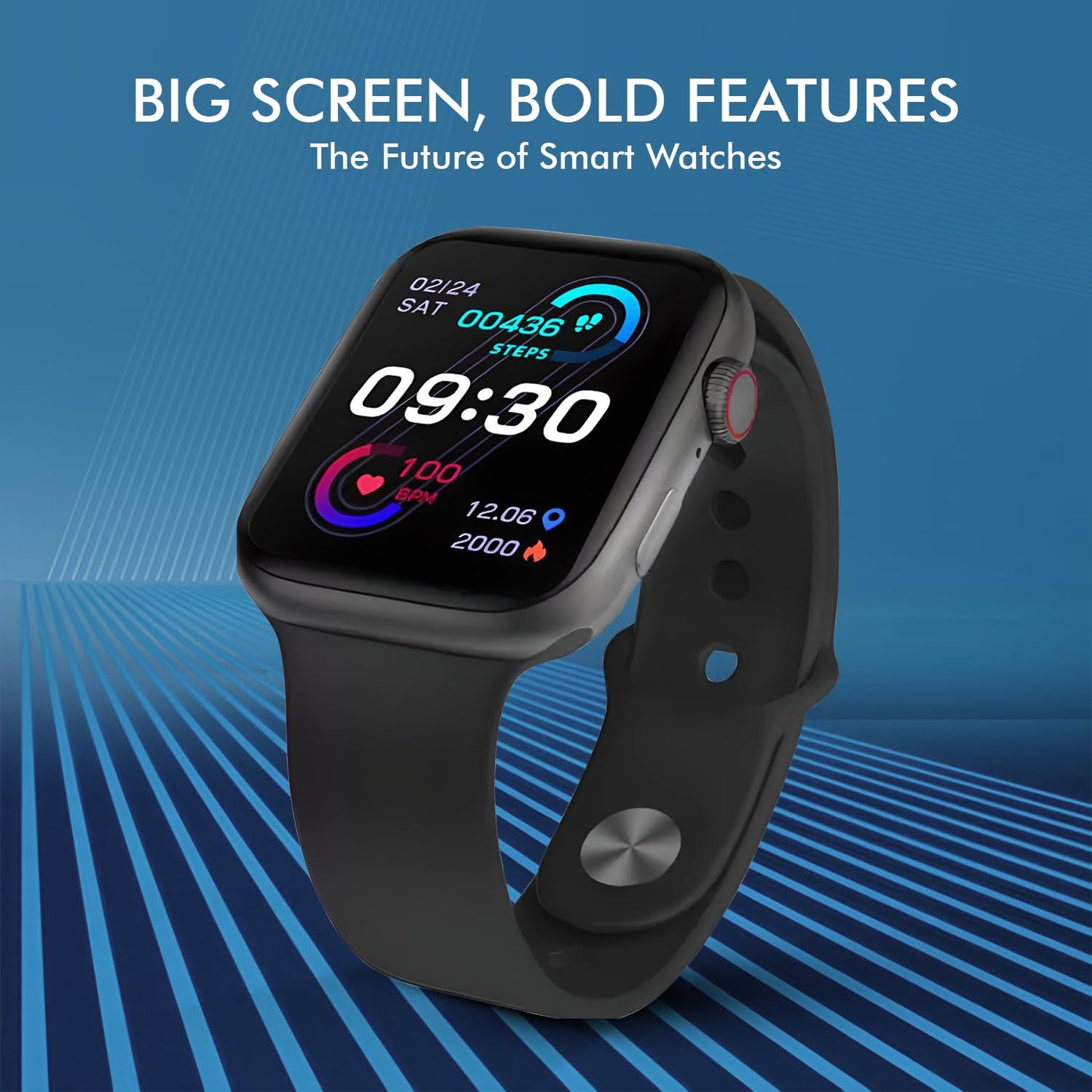 PunnkFunnk T500 Smart Watch for Men & Women | HD 1.83" Display | Bluetooth Calling | 100+ Sports Mode | Health Mode | Sleep Tracking | Compatible with All Android & iOS (Black Strap) - Itsmygadgets