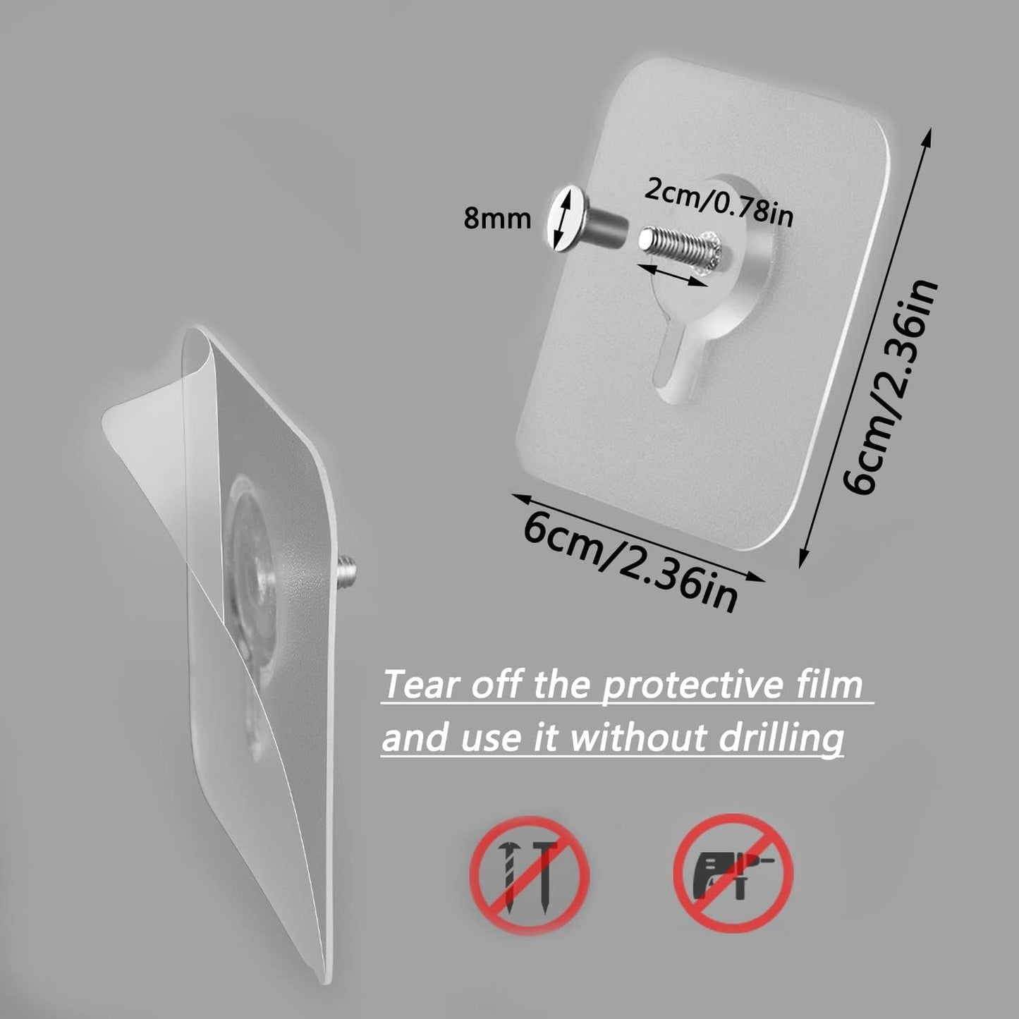 Zulaxy Photo Frame Hooks for Wall Without Drilling, 10 Pack Self Adhesive Hooks for Wall Heavy - Itsmygadgets