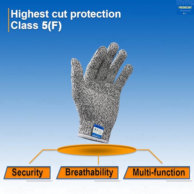 Karomouj Cut Resistant Gloves – Anti-Cut Protective Hand Gloves - Itsmygadgets