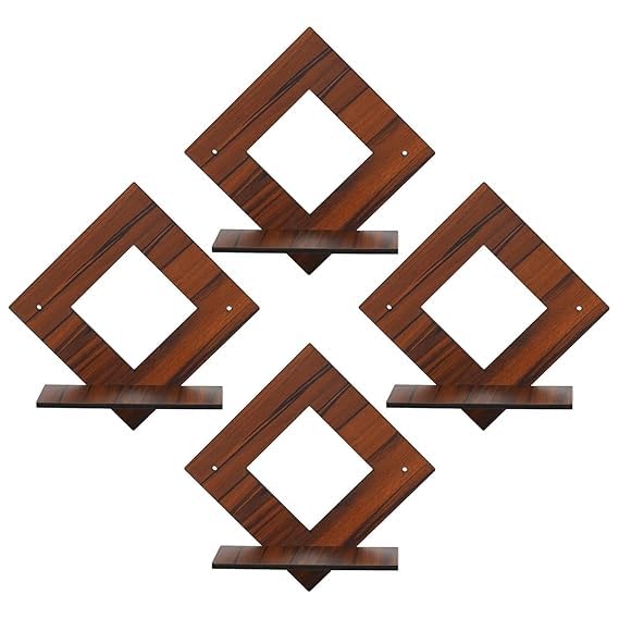 Placid & Co. Wooden Wall Shelf – Floating Display Rack for Home Décor - Itsmygadgets