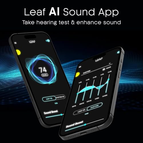 Leaf Buds X342 True Wireless in Ear Earbuds with Ai Sound App, 32H Playtime, Quad Mic with Enc, 50Ms Low Latency, Fast Charging (10Min=210Min), 10Mm Driver, Ipx5, Bluetooth V5.4 TWS (Carbon Black) - Itsmygadgets