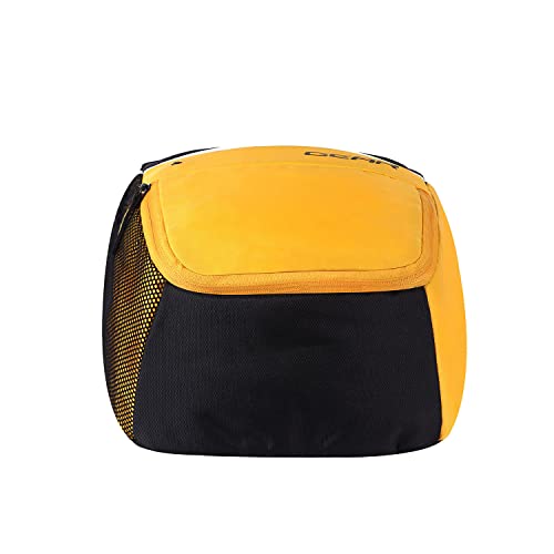 Gear SUPERIOR XL 17L Samll Water Resistant School Bag/Casual 4 Compartment Backpack/College Bag/Sports Bag with Shoe Compartment for Men/Women (Black-Yellow) - Itsmygadgets