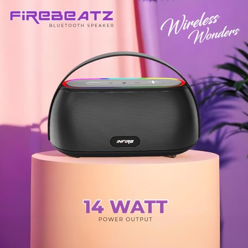 iNFiRe FireBeatz 14W Bluetooth Speaker with RGB Lights, TWS & USB Playback