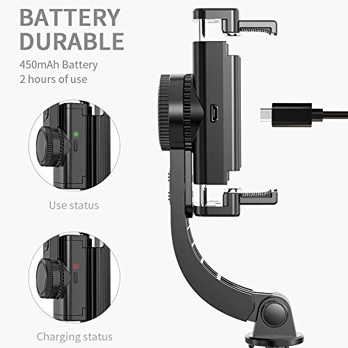 BKN® Q08 Foldable Handheld Gimbal 1-Aixs Stabilizer Stick with Bluetooth Wireless Remote - Itsmygadgets