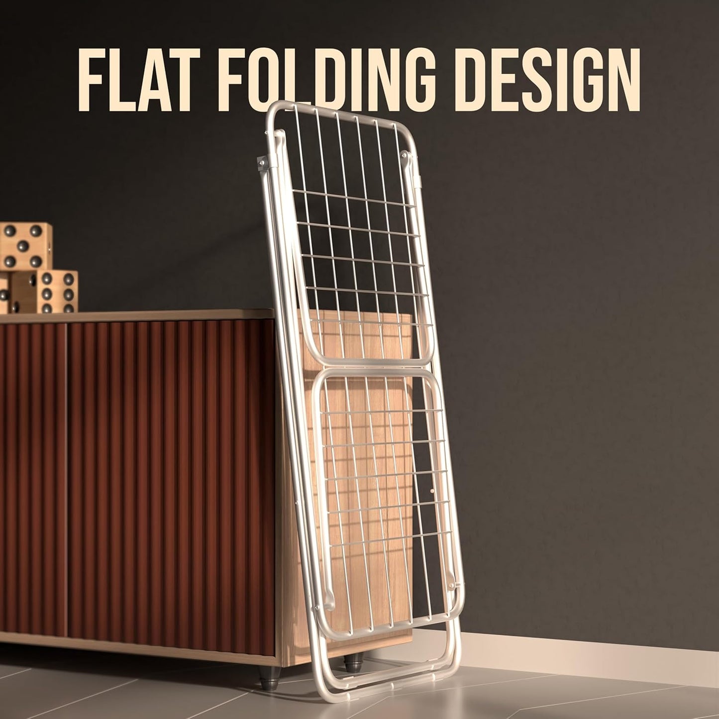 Amazon Basics Premium Cloth Drying Stand - 3 Way Folding, Lightweight, 42 Feet Drying Length - Itsmygadgets
