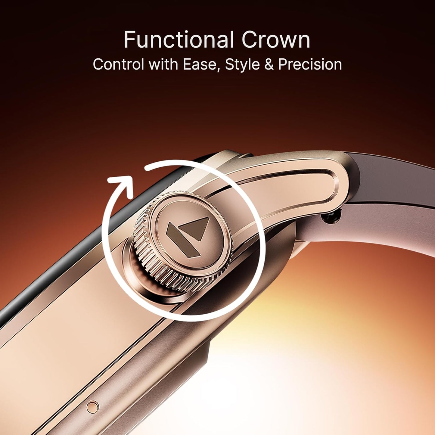 boAt New Launch Ultima Prime Smartwatch with 1.43" AMOLED Display, Personalized Fitness Nudges, Functional Crown,100+ Sports Modes, Watch Face Studio (Royal Berry), Brown - Itsmygadgets