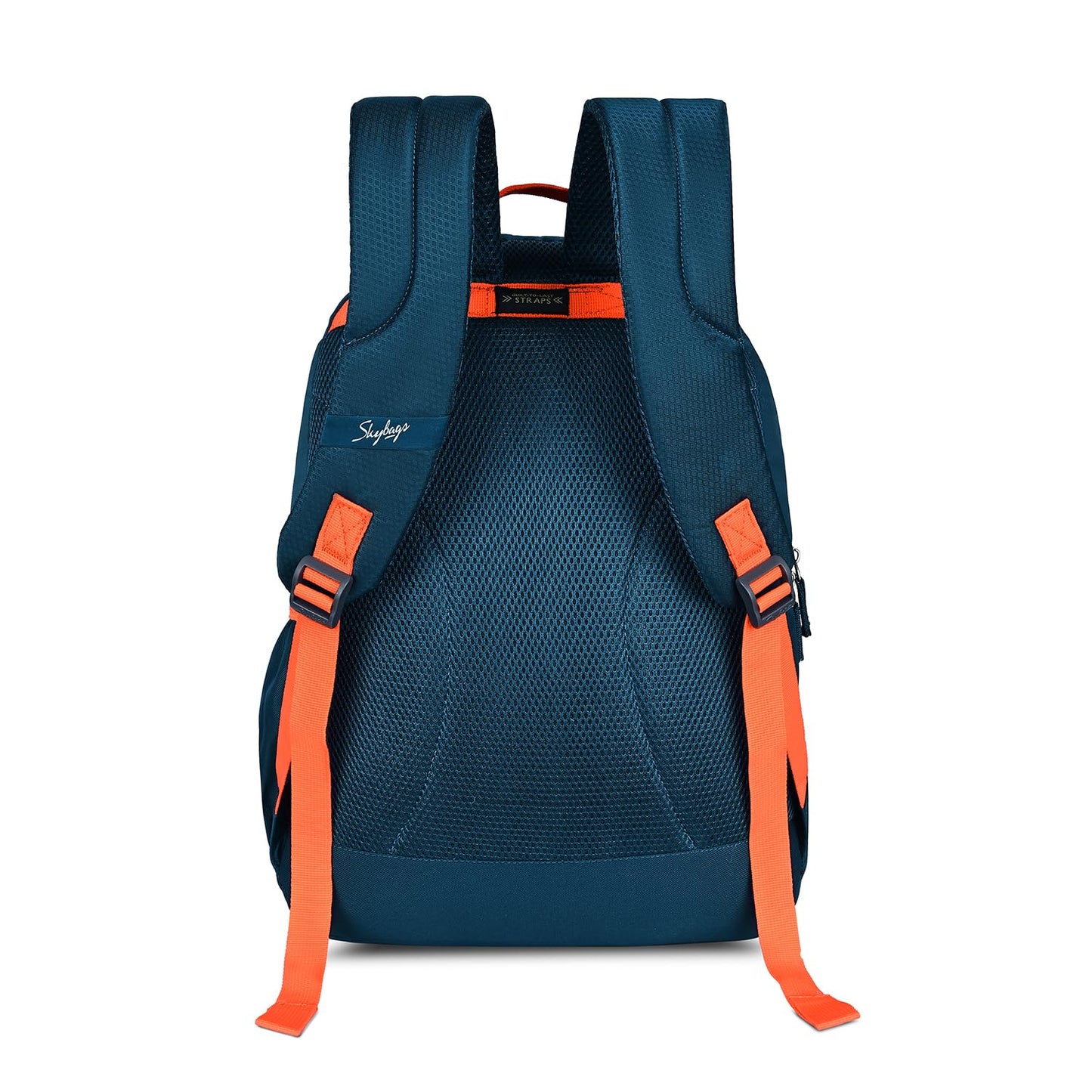 Skybags Unisex Brat 20L Premium Polyester Adjustable Straps 4 Compartment Backpack (E) Navy - Itsmygadgets