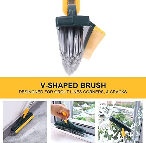 V-shaped brush with text on a white background