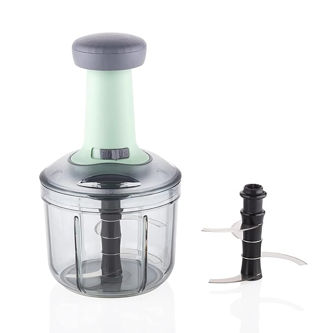 XML 900ml Manual Food Chopper – Steel Blade Vegetable Cutter - Itsmygadgets