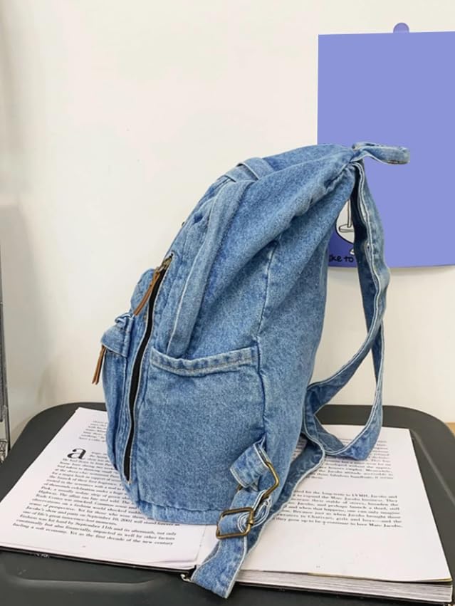 ZAINTO Denim Backpacks for men and women Stylish Outdoor Travel bag - Itsmygadgets