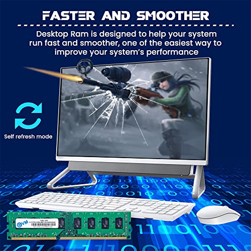 EVM 8GB DDR3 Desktop RAM 1333MHz Long-DIMM Memory - Boost Computer Speed and Performance with Low Latency and Durable Design - 10-Year Warranty (EVMT8G1333U86P) - Itsmygadgets