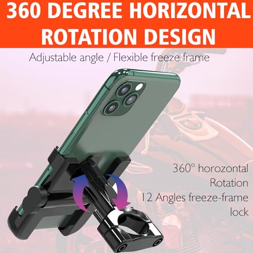 OTOROYS 1 YEAR WARRANTY Universal Bike Mount Holder Metal Body 360 Degree Rotating - Itsmygadgets