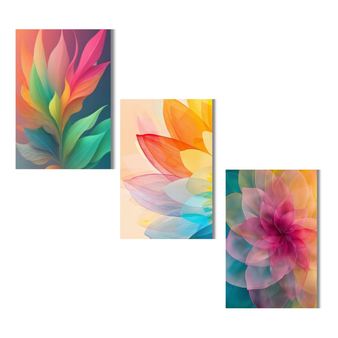 WALL MAGIX Floral Botanical Wall Paintings for Living Room Big Size | Wall Decor Items for Living Room - Itsmygadgets