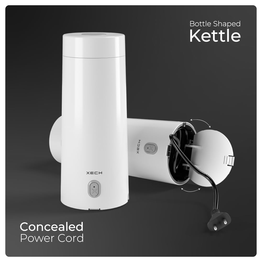 XECH Electric Kettle Small with Temperature Control 400ml Mini Portable Kettles for Boil Hot Water - Itsmygadgets