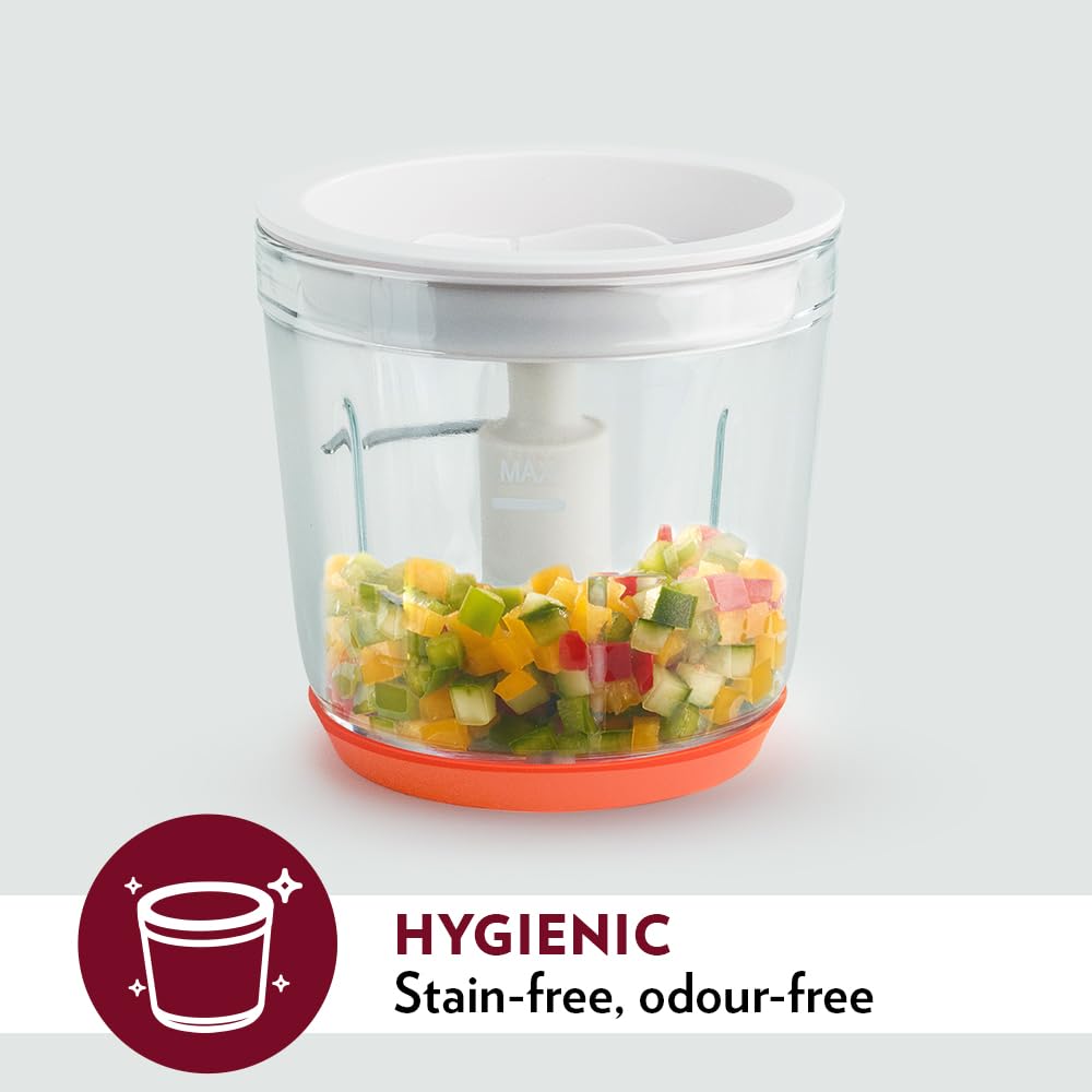 Borosil Chef Delite 260 Watts Electric Chopper for Kitchen | 600 ml 'chop-n-store' Plastic Bowl - Itsmygadgets