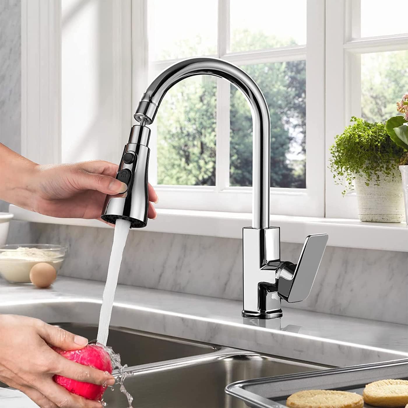 TEKCOOL Tap Extender for Kitchen Sink, Flexible Faucet with Tap Extension for Convenient Use - Itsmygadgets