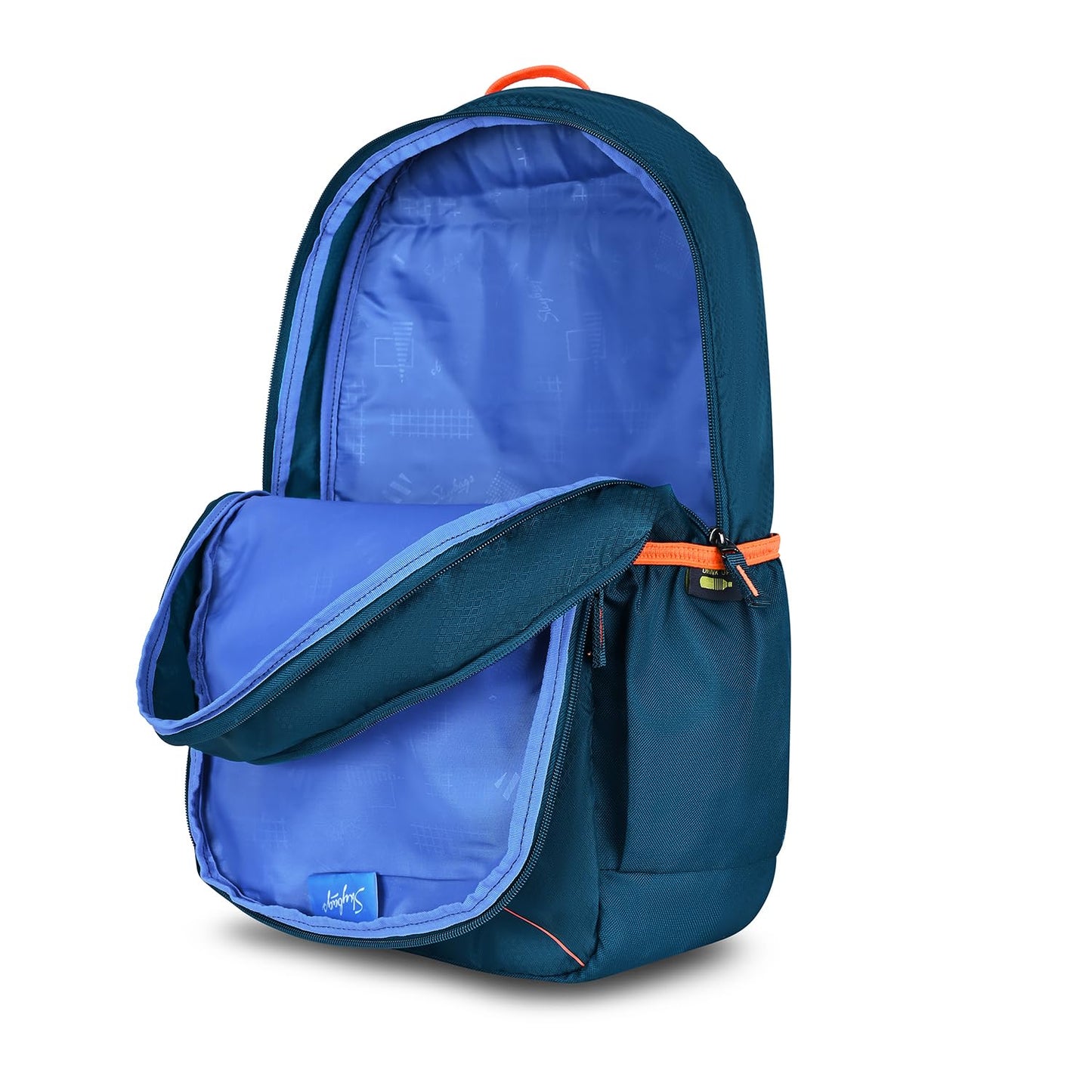 Skybags Unisex Brat 20L Premium Polyester Adjustable Straps 4 Compartment Backpack (E) Navy - Itsmygadgets