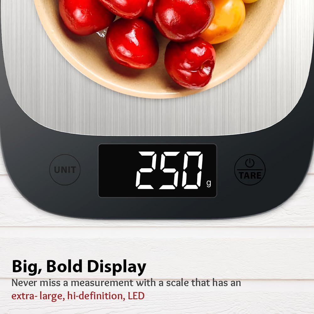 HealthSense Weight Machine for Kitchen, Kitchen Food Weighing Scale for Health Fitness - Itsmygadgets