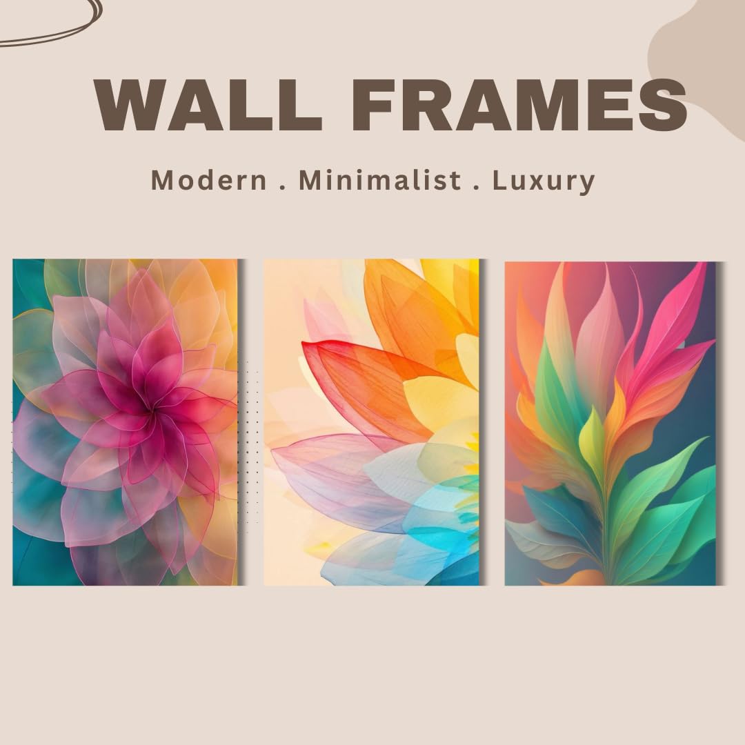 WALL MAGIX Floral Botanical Wall Paintings for Living Room Big Size | Wall Decor Items for Living Room - Itsmygadgets