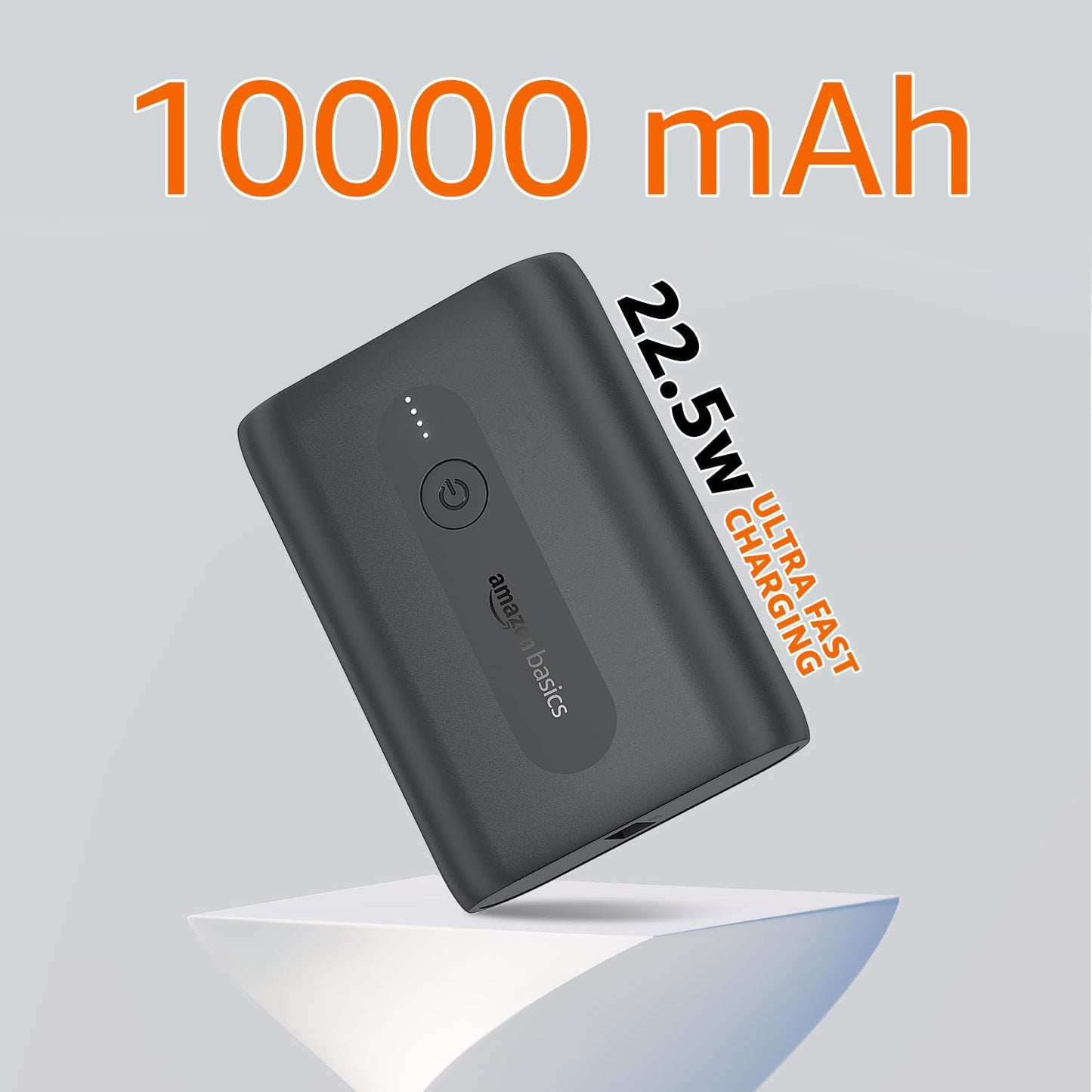 Amazon Basics 10000 mAh Lithium Polymer Mini Power Bank with 22.5W Fast Charging - Itsmygadgets