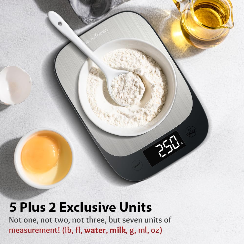 HealthSense Weight Machine for Kitchen, Kitchen Food Weighing Scale for Health Fitness - Itsmygadgets