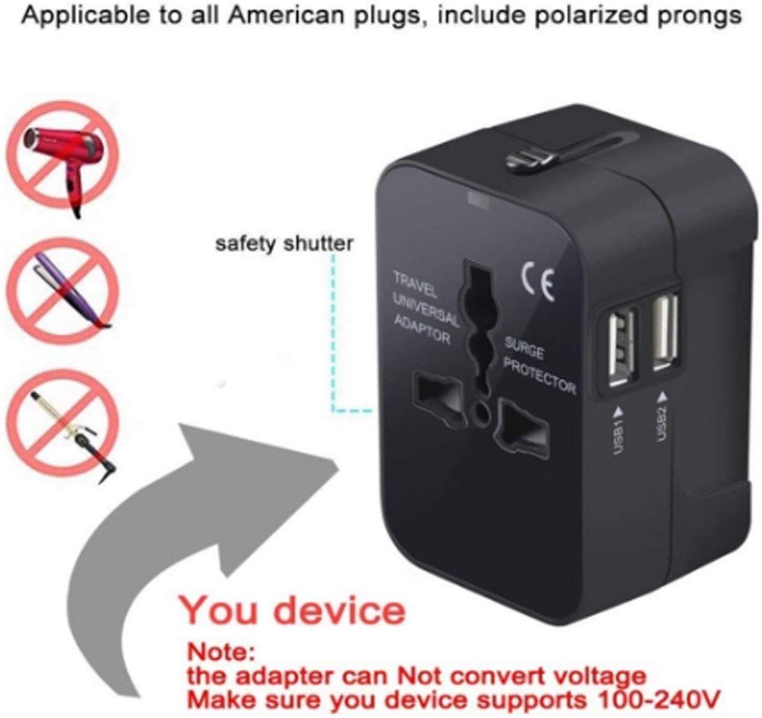 RTS Universal Travel Adapter, International All in One Worldwide Travel Adapter - Itsmygadgets