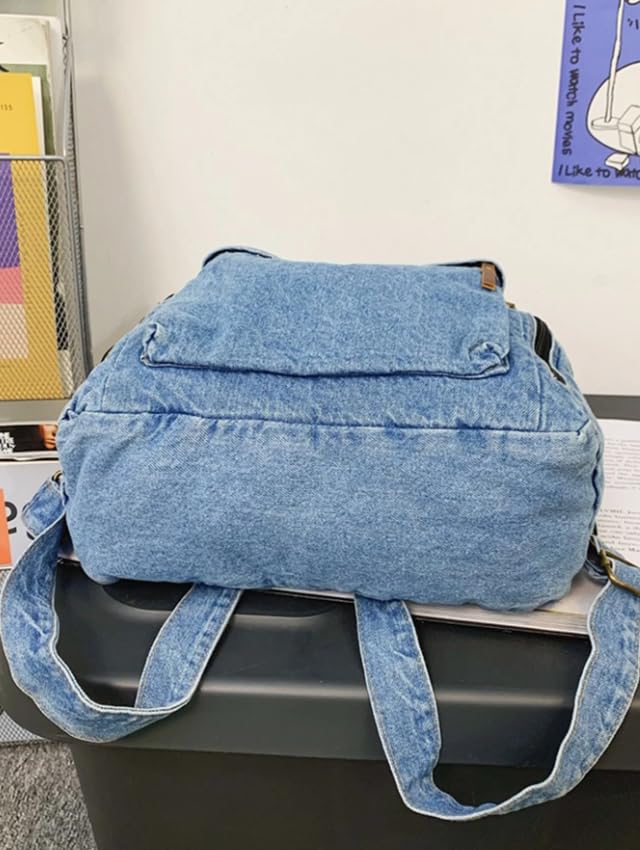 ZAINTO Denim Backpacks for men and women Stylish Outdoor Travel bag - Itsmygadgets