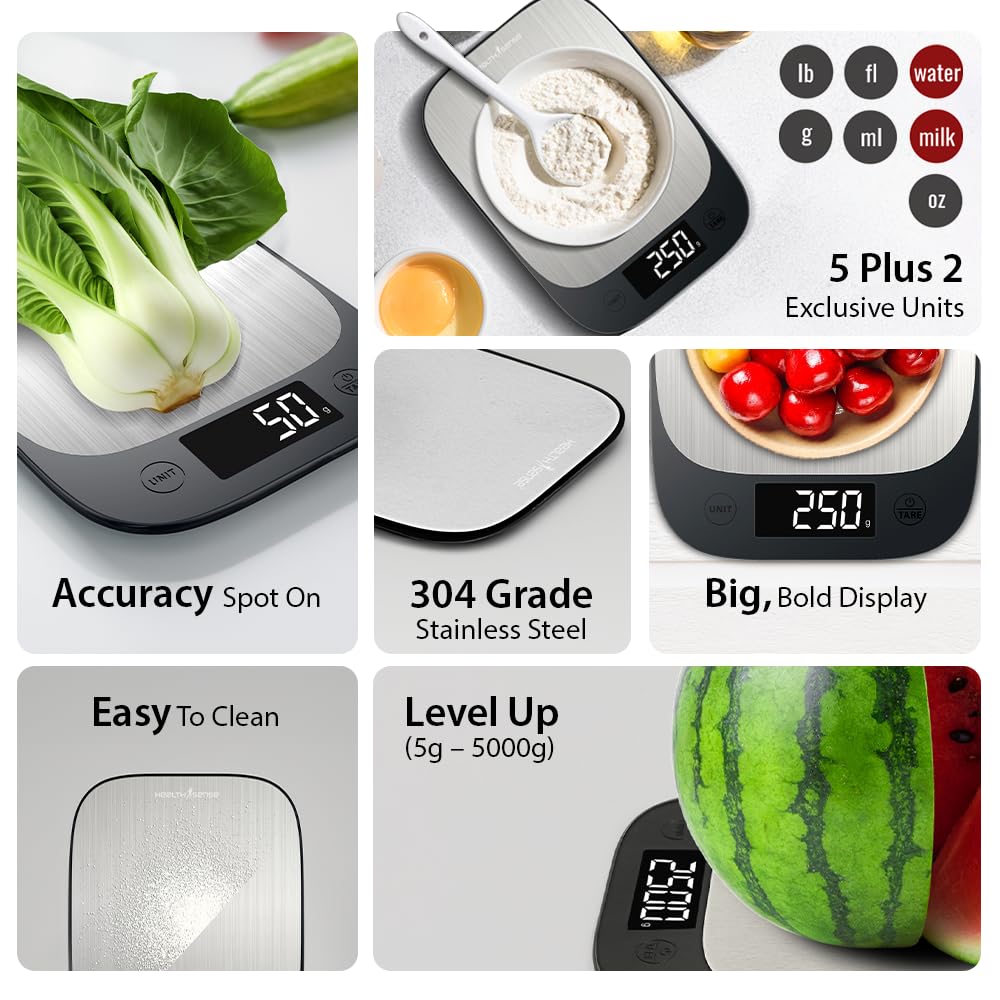 HealthSense Weight Machine for Kitchen, Kitchen Food Weighing Scale for Health Fitness - Itsmygadgets
