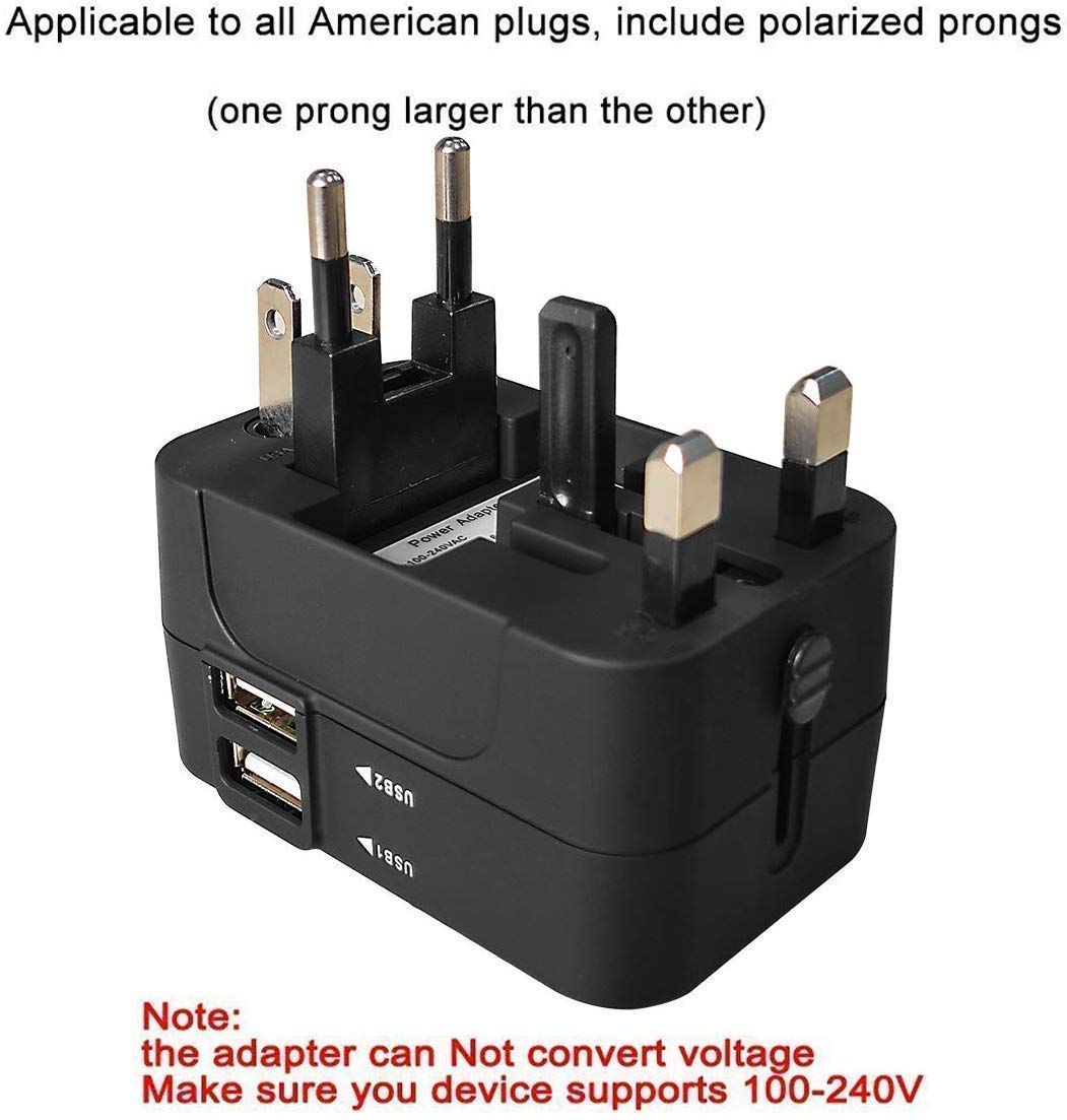 RTS Universal Travel Adapter, International All in One Worldwide Travel Adapter - Itsmygadgets
