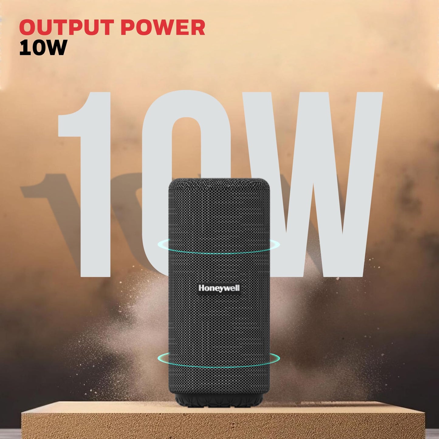 Honeywell Newly Launched Suono P300 10W 5.3 Bluetooth Speaker,9H Playtime, Deep Bass,IPX 4,TWS Feature,Fast Charging,SD Card,USB,AUX,Built-In Mic and 52mm Drivers,2 Years Manufacturer Warranty - Black - Itsmygadgets