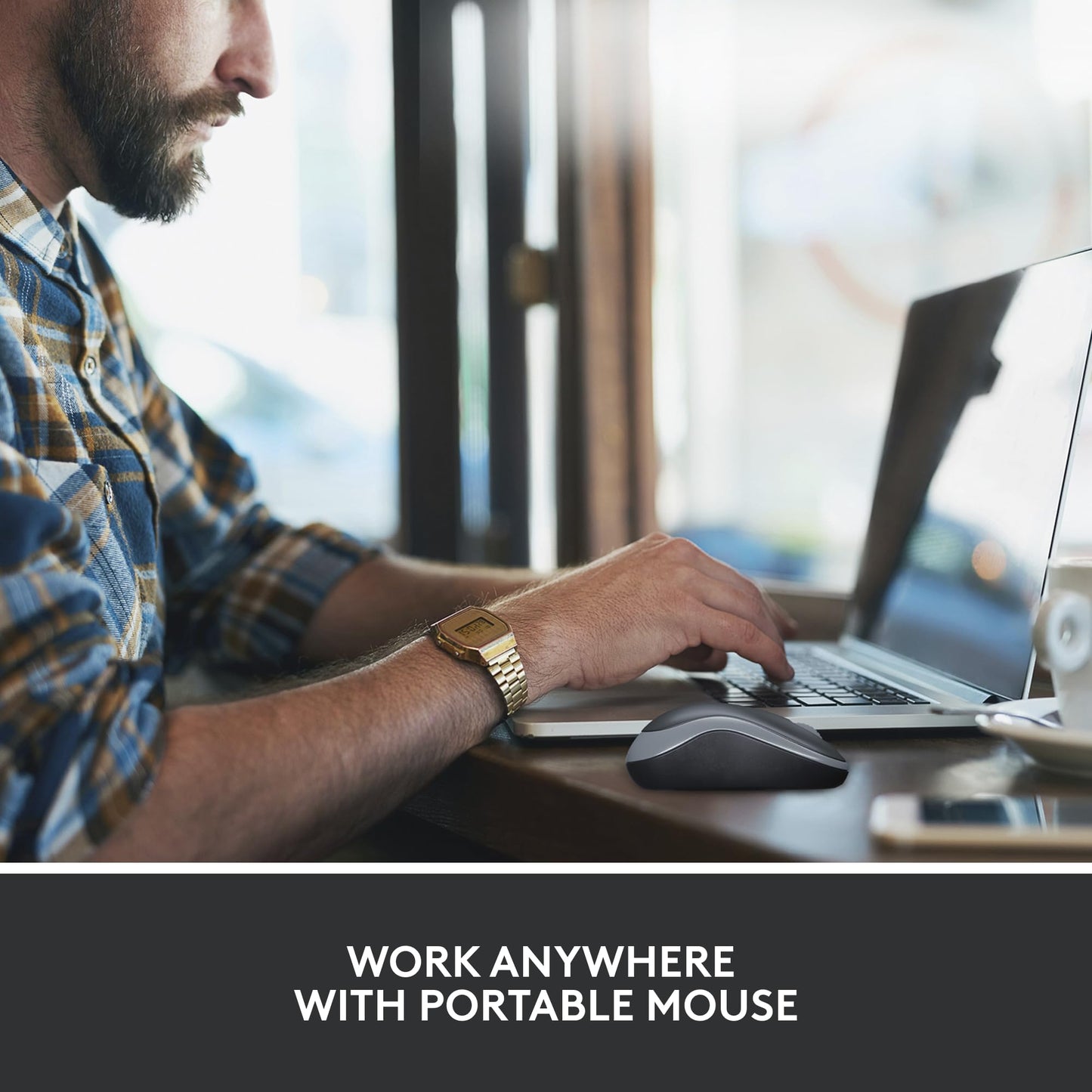 Logitech M186 Wireless Mouse, 2.4GHz with USB Mini Receiver, 12-Month Battery Life, 1000 DPI Optical Tracking, Ambidextrous, Compatible with PC, Mac, Laptop - Itsmygadgets