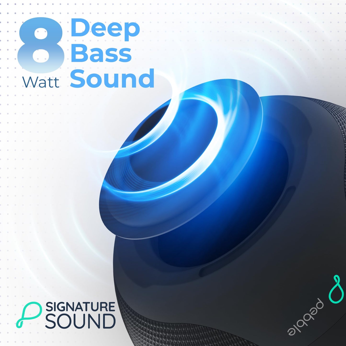 Pebble Boom 8W Bluetooth Speaker | Deep Bass | RGB LED | Bluetooth 5.3 | Voice Assistant | TWS Connectivity | 6 Hours Battery | Stylish Premium Design - Itsmygadgets