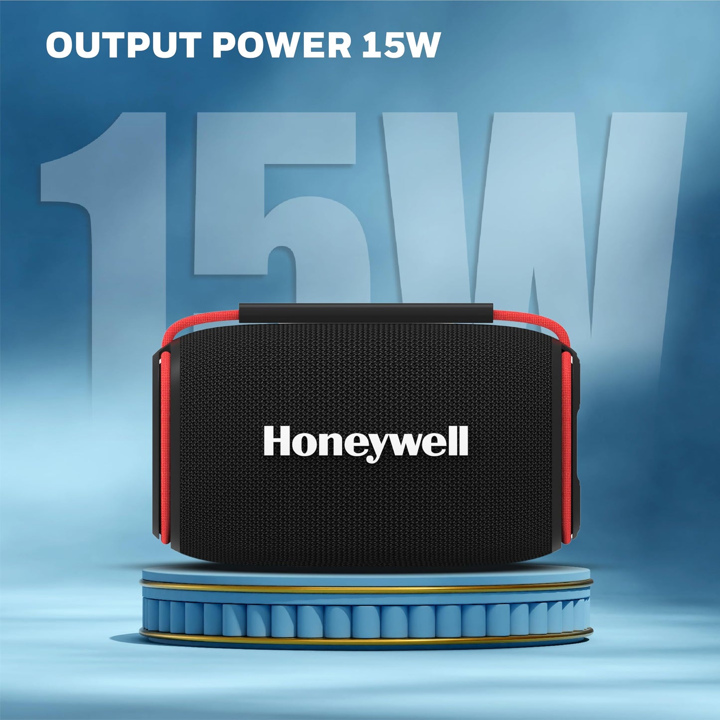 Honeywell Newly Launched Suono P400 15W 5.3 Bluetooth Speaker,Deep Bass Radiators,10H Playtime,IPX 6,TWS Feature,RGB Lights,SD Card,AUX,Type-C Port,Built-In Mic,78mm Drivers,2Yrs Manufacturer Warranty - Itsmygadgets