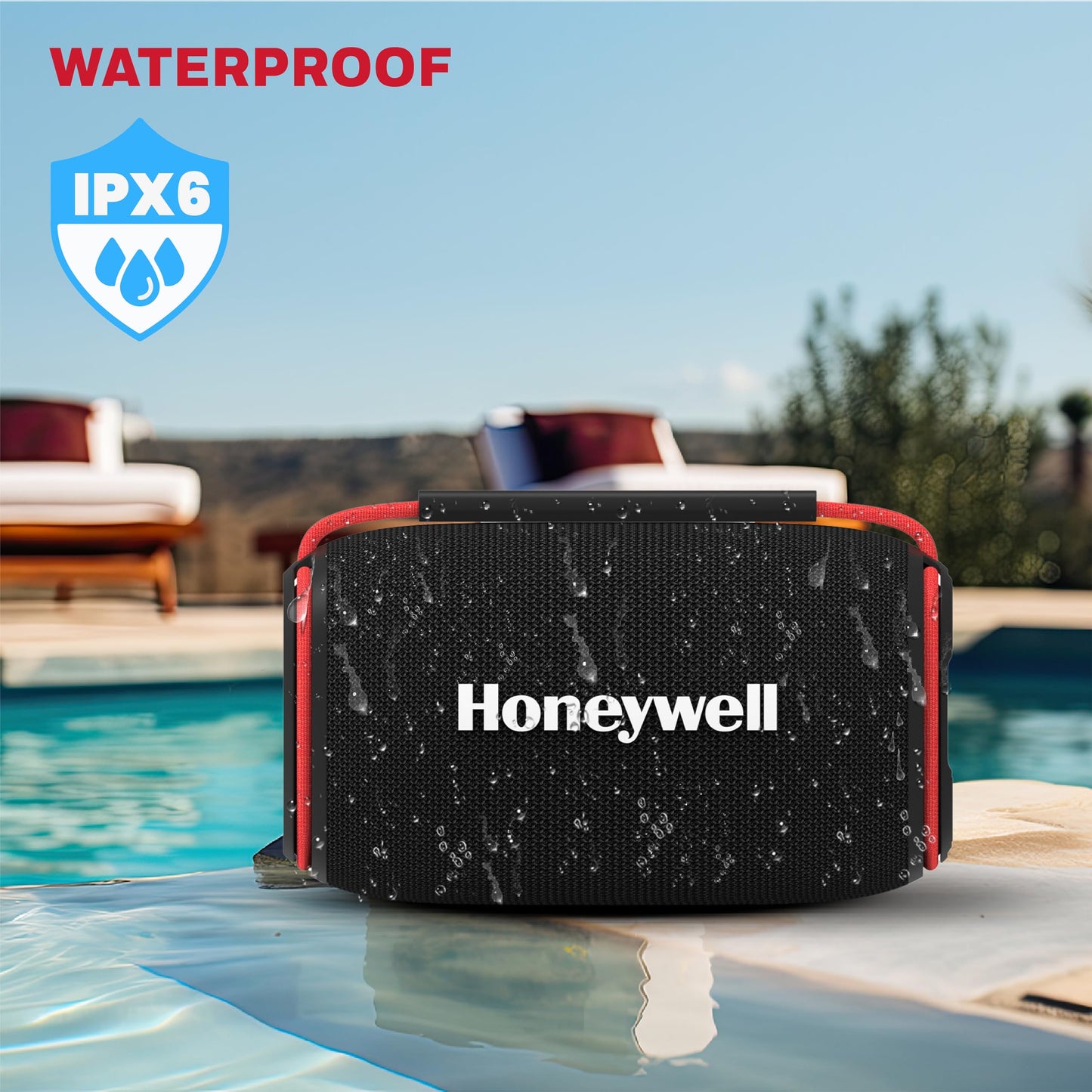 Honeywell Newly Launched Suono P400 15W 5.3 Bluetooth Speaker,Deep Bass Radiators,10H Playtime,IPX 6,TWS Feature,RGB Lights,SD Card,AUX,Type-C Port,Built-In Mic,78mm Drivers,2Yrs Manufacturer Warranty - Itsmygadgets