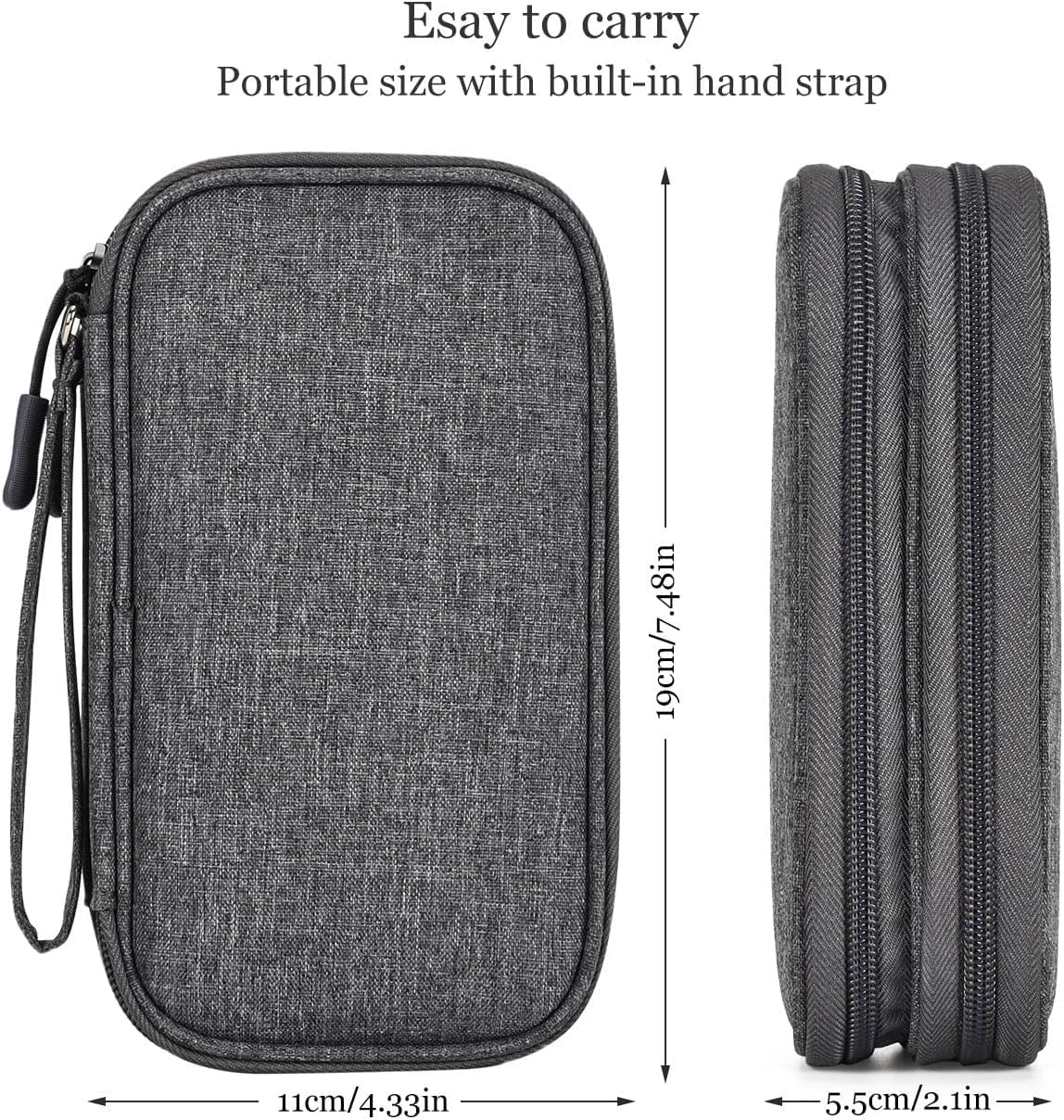 SaleOn 8.3X5 Inch Portable Storage Organizer Bag Usb Cable, Earphone, Power Bank - Itsmygadgets