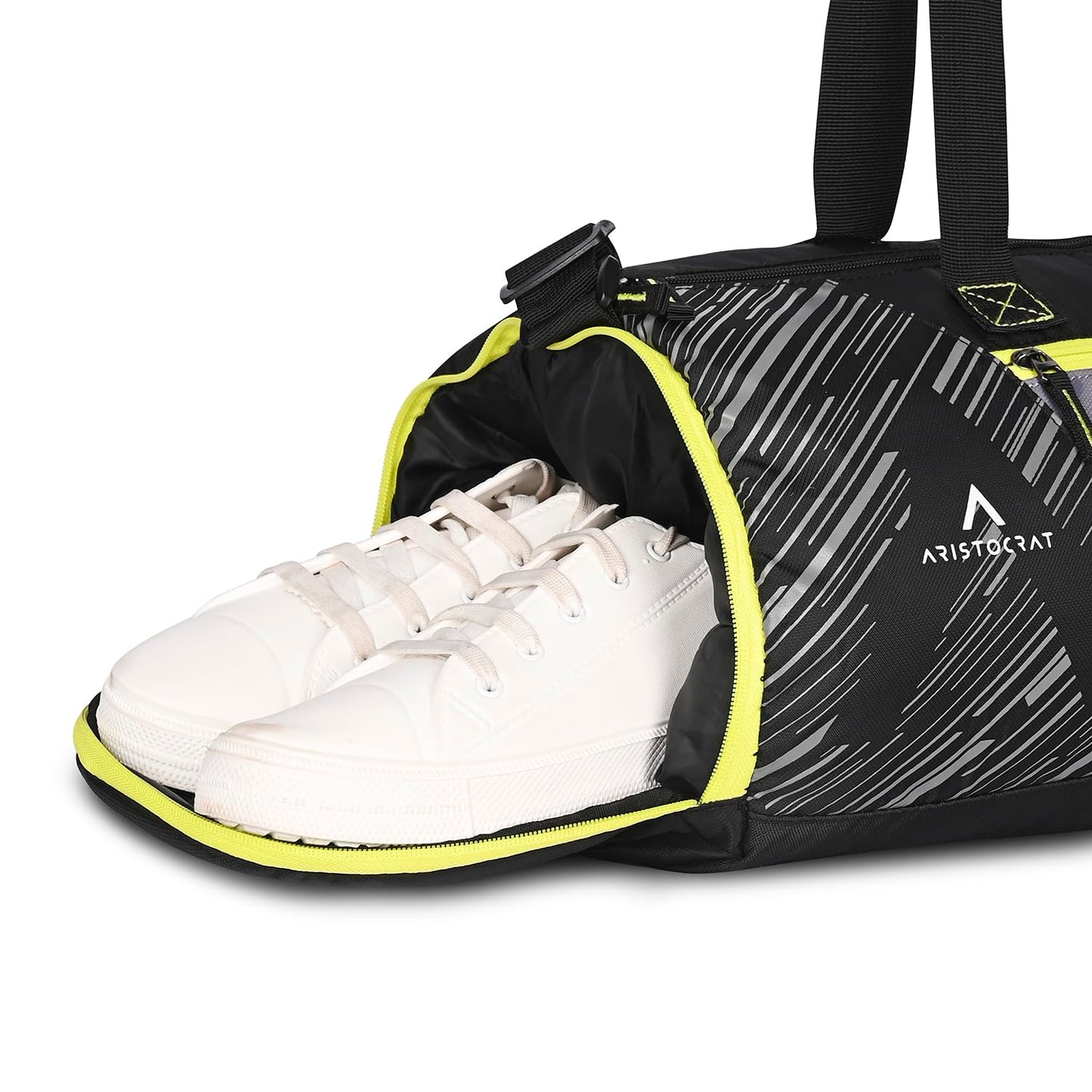 Aristrocrat Beast Polyester 48cm Gym Duffle Bag for Men and Women with Multiple Pockets and Separate Shoe Compartment for Travel, Sports and Workouts - Itsmygadgets