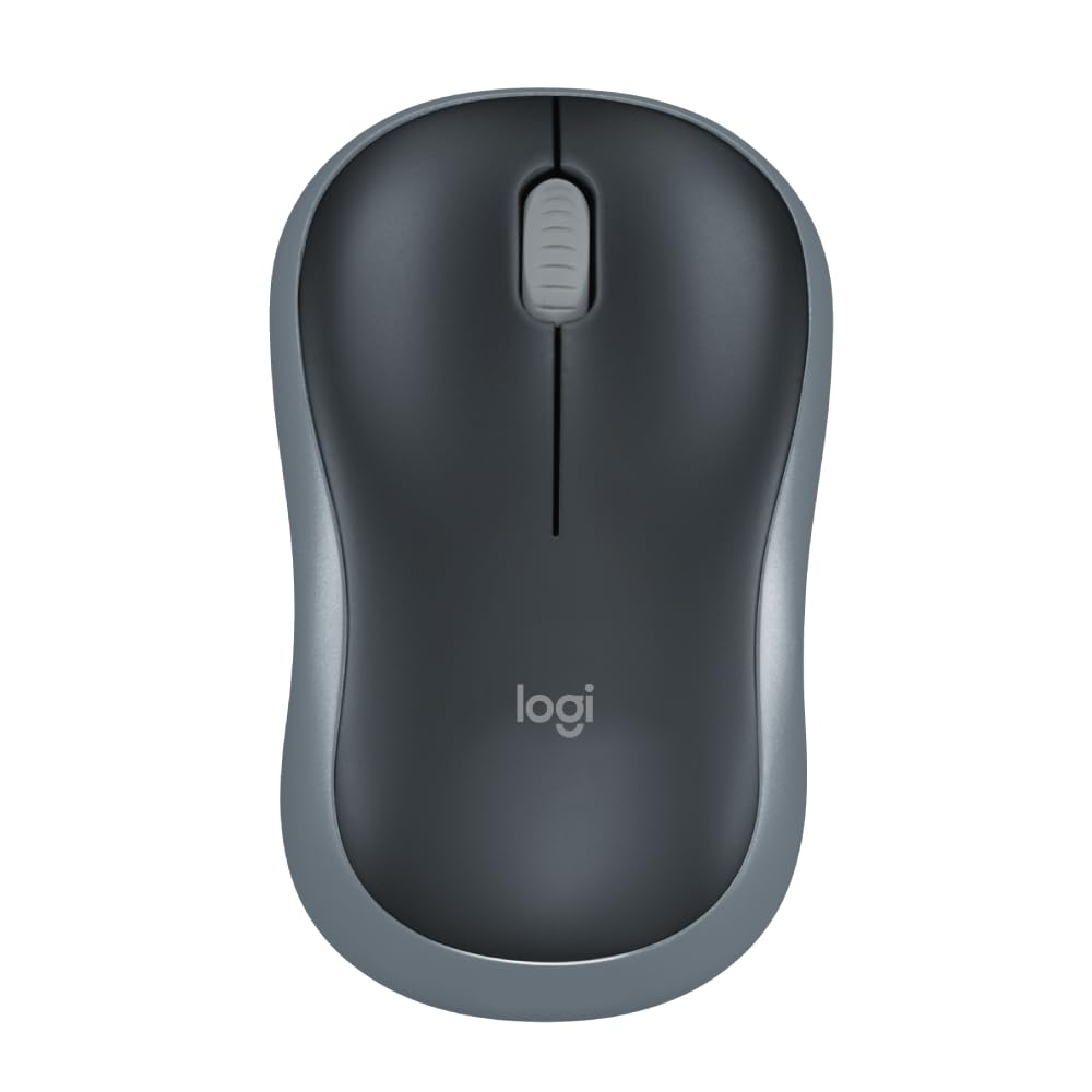 Logitech M186 Wireless Mouse, 2.4GHz with USB Mini Receiver, 12-Month Battery Life, 1000 DPI Optical Tracking, Ambidextrous, Compatible with PC, Mac, Laptop - Itsmygadgets
