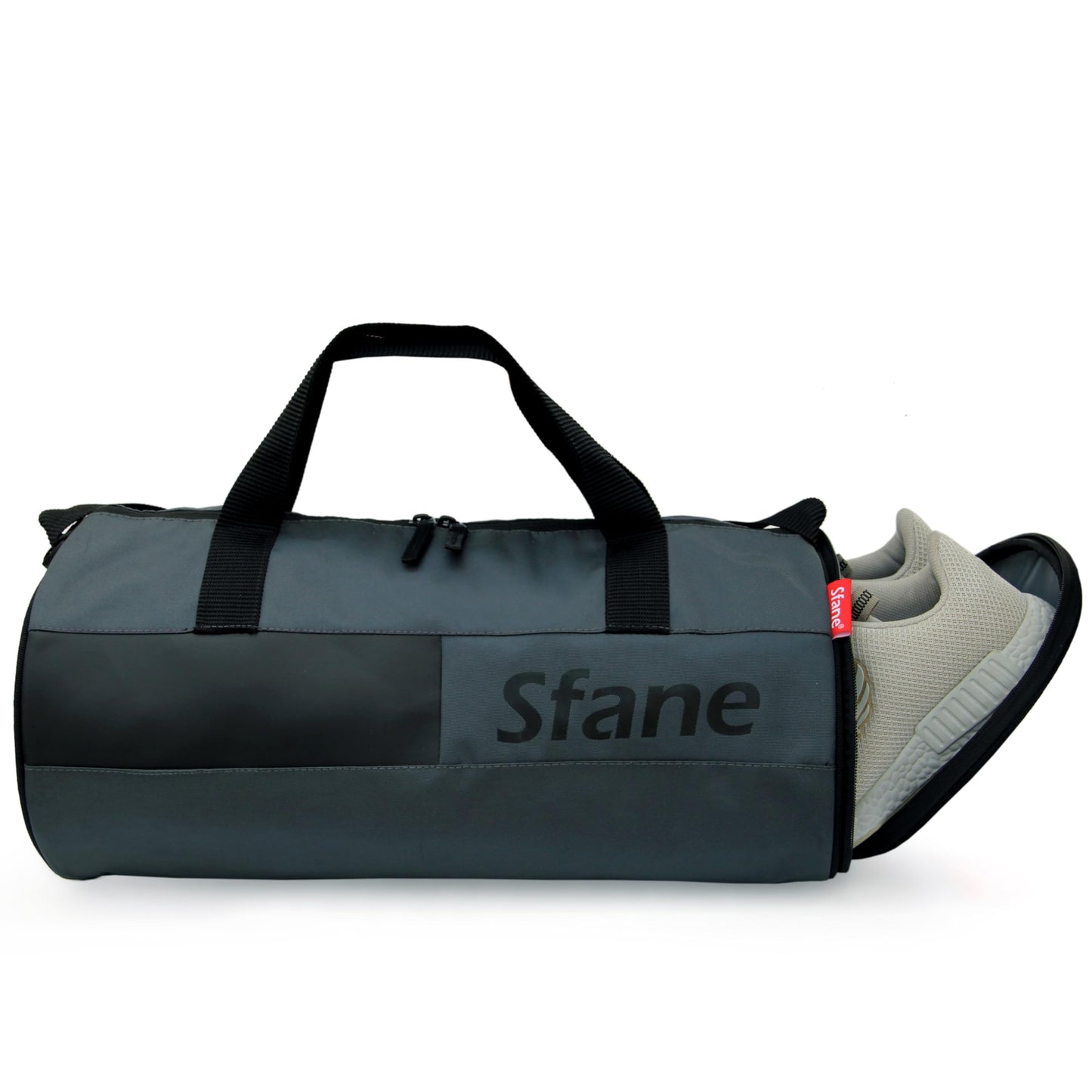 Sfane Polyester 23cms Duffle/Shoulder/Gym Bag for Men & Women with Separate Shoe Compartment (Grey) - Itsmygadgets