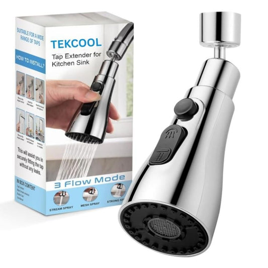 TEKCOOL Tap Extender for Kitchen Sink, Flexible Faucet with Tap Extension for Convenient Use - Itsmygadgets