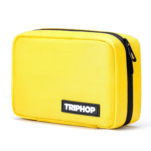 TRIPHOP Tech Kit with All-in-One Waterproof Travel Organizer for Cables, Adapters, Chargers, Power Banks, SD Cards, Hard Drives and Other Tech Essentials Portable Zippered Gadgets Organizer (Yellow - Itsmygadgets