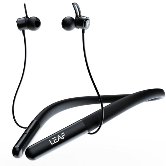 Leaf Rush X342 in Ear Neckband with Ai Sound App, 28H Playtime, Silicon Neckline, 3 Eq Modes (Bass, Music & Vocal), Fast Charging (10 Min=210 Min), 10Mm Driver, Ipx4, Bluetooth V5.3 (Carbon Black) - Itsmygadgets