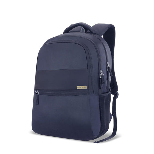 Lavie Sport 47cm Osprey 28 litres Laptop Backpack for Men & Women | Business Laptop Bag | Upto 15.6" Notebook/MacBook Compatible (Navy) - Itsmygadgets