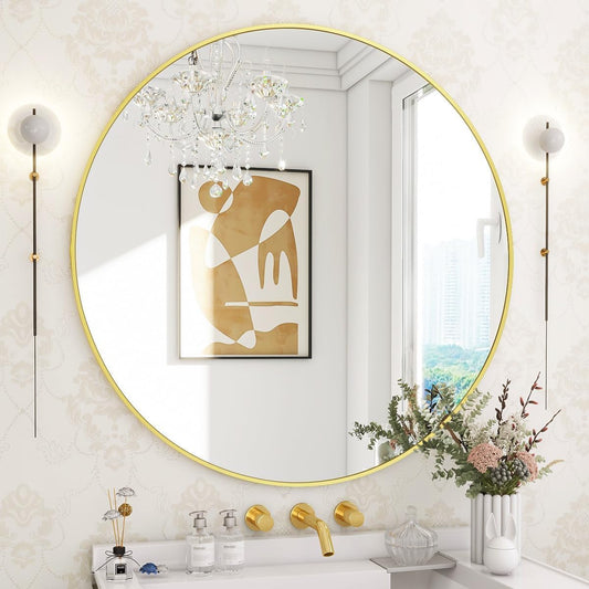The Artment your artistic apartment Decorative Orbit Round Shape Wall Mirror with Frame - Itsmygadgets