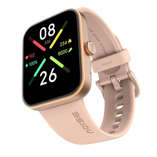 Noise Pulse Go Buzz Smart Watch with Advanced Bluetooth Calling, 1.69" TFT Display, SpO2, 100 Sports Mode with Auto Detection, Upto 7 Days Battery (2 Days with Heavy Calling) - Rose Pink - Itsmygadgets
