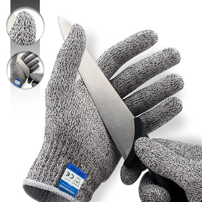 Karomouj Cut Resistant Gloves – Anti-Cut Protective Hand Gloves - Itsmygadgets
