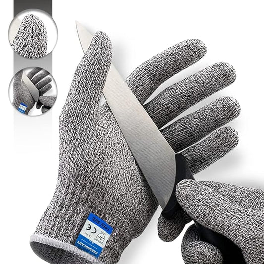 Karomouj Cut Resistant Gloves – Anti-Cut Protective Hand Gloves - Itsmygadgets