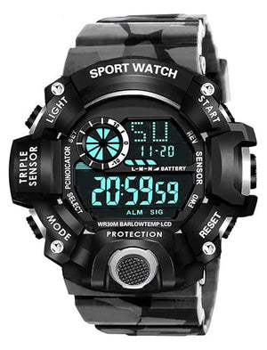 Acnos® Premium Brand - A Digital Watch Shockproof Multi-Functional Automatic 5 Color Army Strap Waterproof Digital Sports Watch for Men's Kids Watch for Boys Watch for Men Pack of 1
