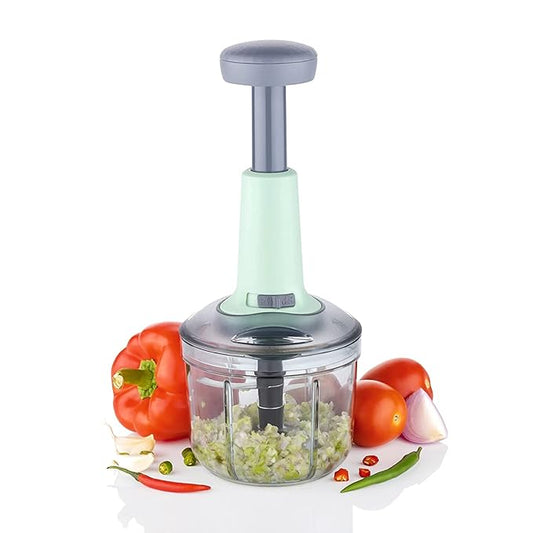 XML 900ml Manual Food Chopper – Steel Blade Vegetable Cutter - Itsmygadgets