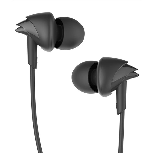 Boat BassHeads 100 in-Ear Headphones with Mic (Black) - Itsmygadgets
